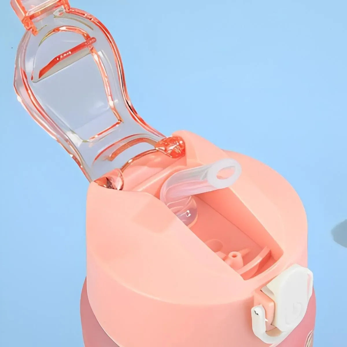 Kit 2 Garrafas Motivacionais 2L e 900ml com Adesivos 3D – Azul e Rosa