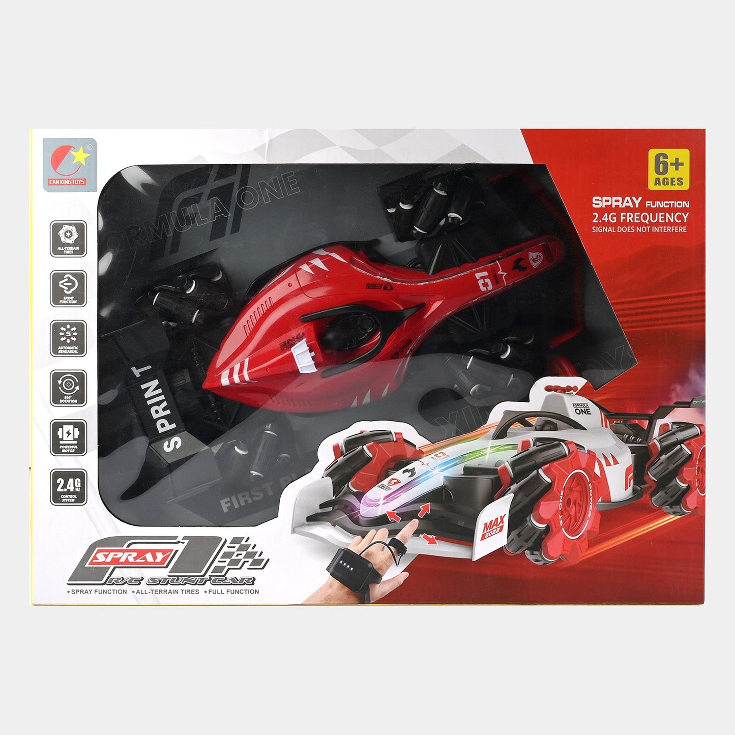 F1 Fórmula 2.4G RC Carro 4WD Alta Velocidade – Veículo Controle Remoto