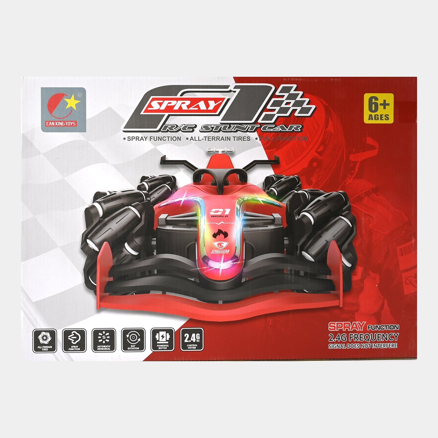 F1 Fórmula 2.4G RC Carro 4WD Alta Velocidade – Veículo Controle Remoto