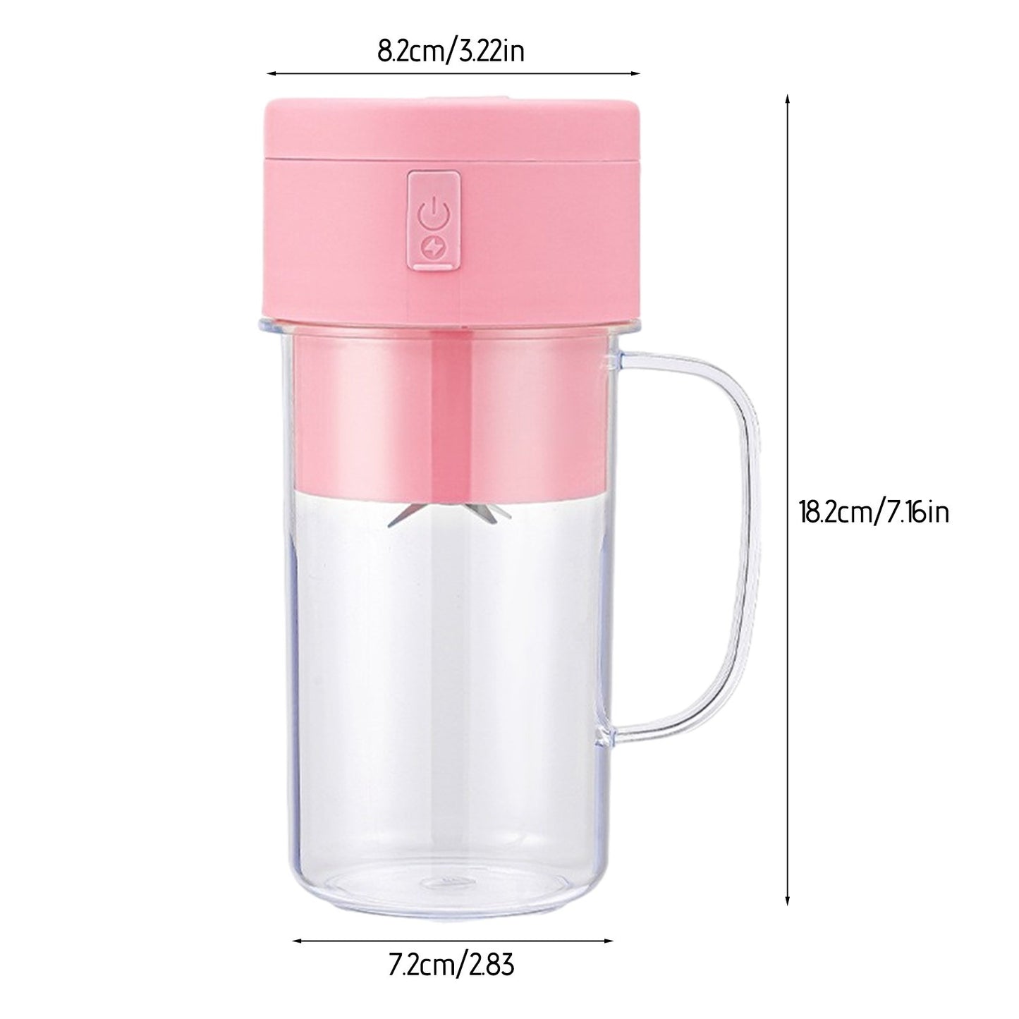 Licuadora Portátil de Gran Capacidad – Mini Exprimidor Rosa